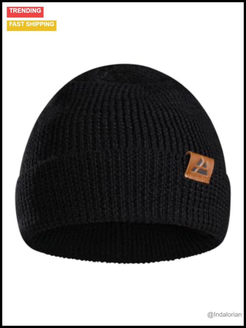 Merino Wool Beanie Fleece Lined Winter Hat Unisex Thermal